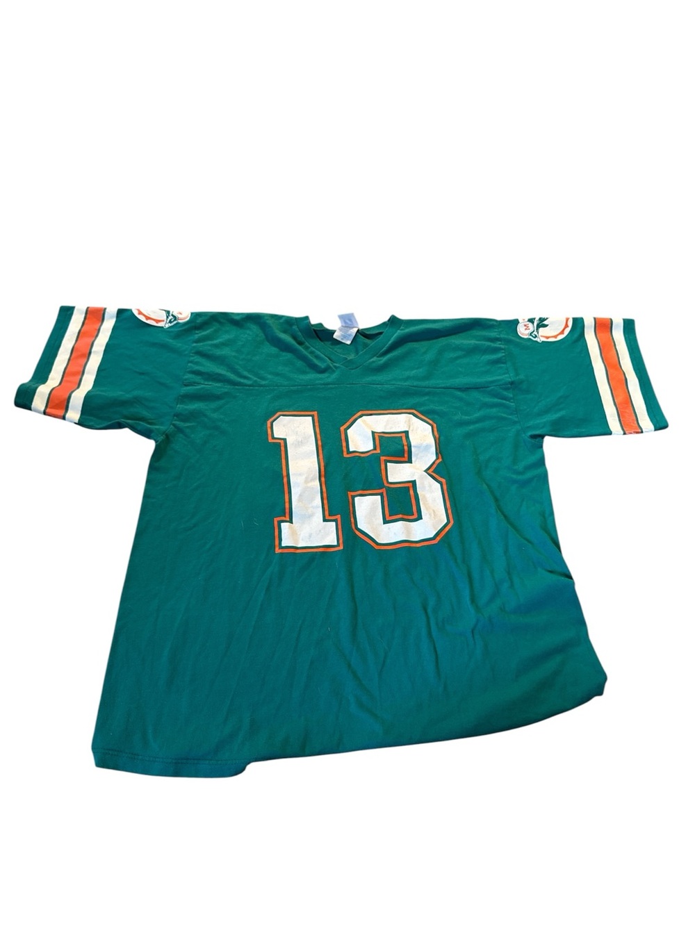 Vintage logo 7 Dan Marino tshirt  Number 13